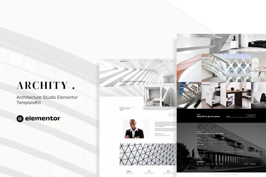 Archity - Template Kit Elementor para estudio de arquitectura