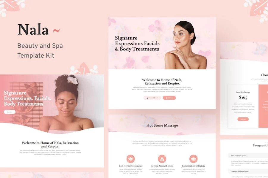 Nala - Kit de plantillas de belleza y spa