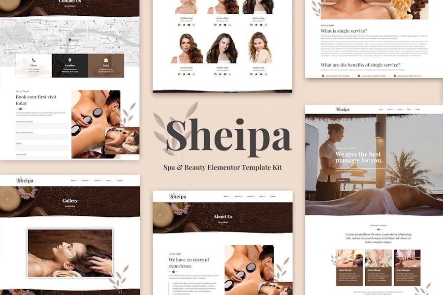 Sheepa - Template Kit Elementor Spa Beauty