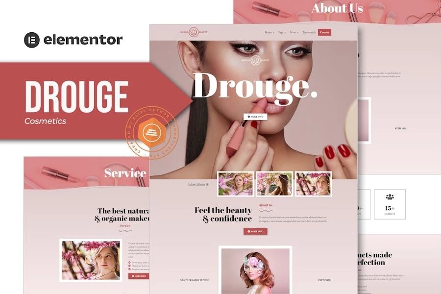 Drouge - Template Kit de Elementor cosmético