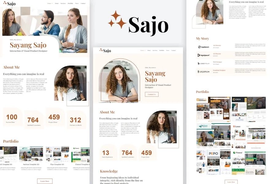 Sajo - Personal Portfolio Elementor Template Kit