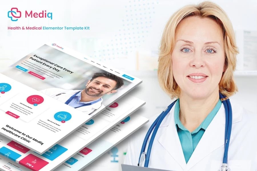 Mediq - Template Kit de elementos de salud y medicina