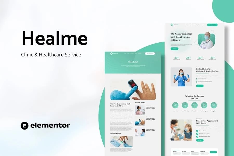 Healme - Template Kits de elementos para clínicas y servicios de salud