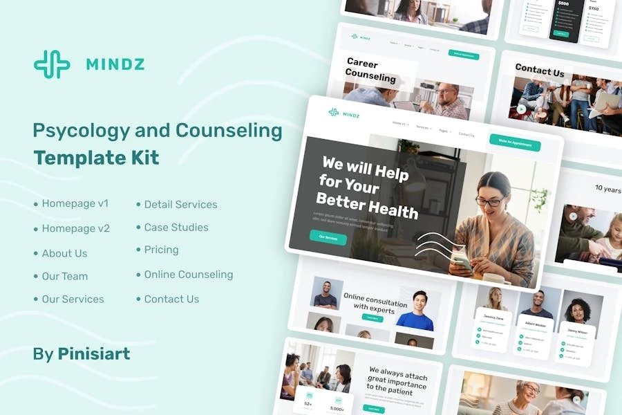 Mindz - Template Kit de Elementor de psicología y asesoramiento