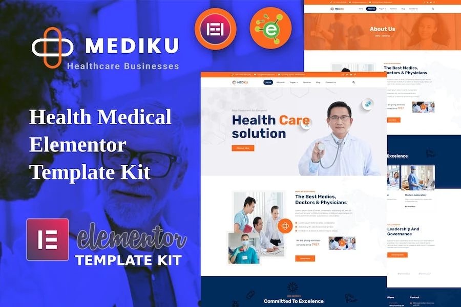 Mediku - Template Kit de Health Medical Elementor