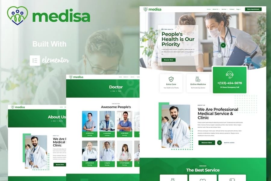 Medisa - Template Kit de Medical Elementor
