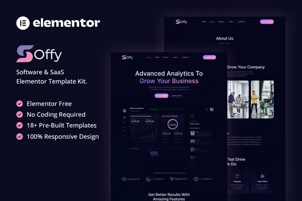 Soffy - Software SaaS Elementor Template Kit