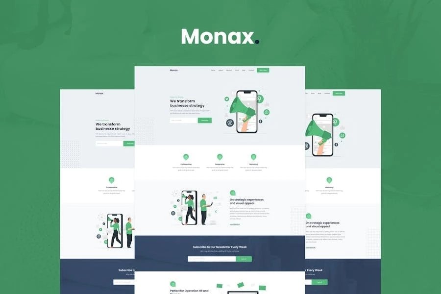 Monax - Kit de plantillas Elementor para Saas y Startup