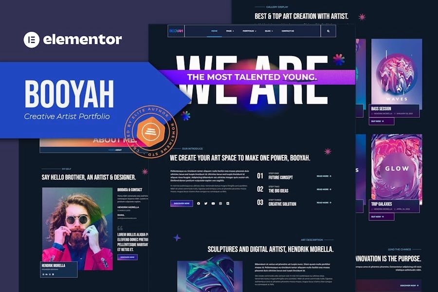 Booyah - Template Kit Elementor para Porfolio