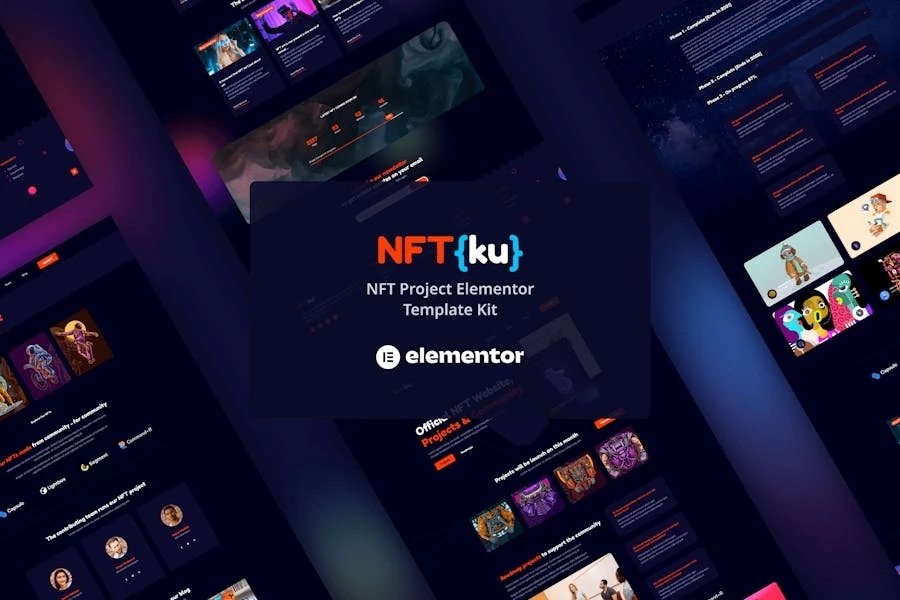 NFTKu - Template Kit Elementor del proyecto NFT
