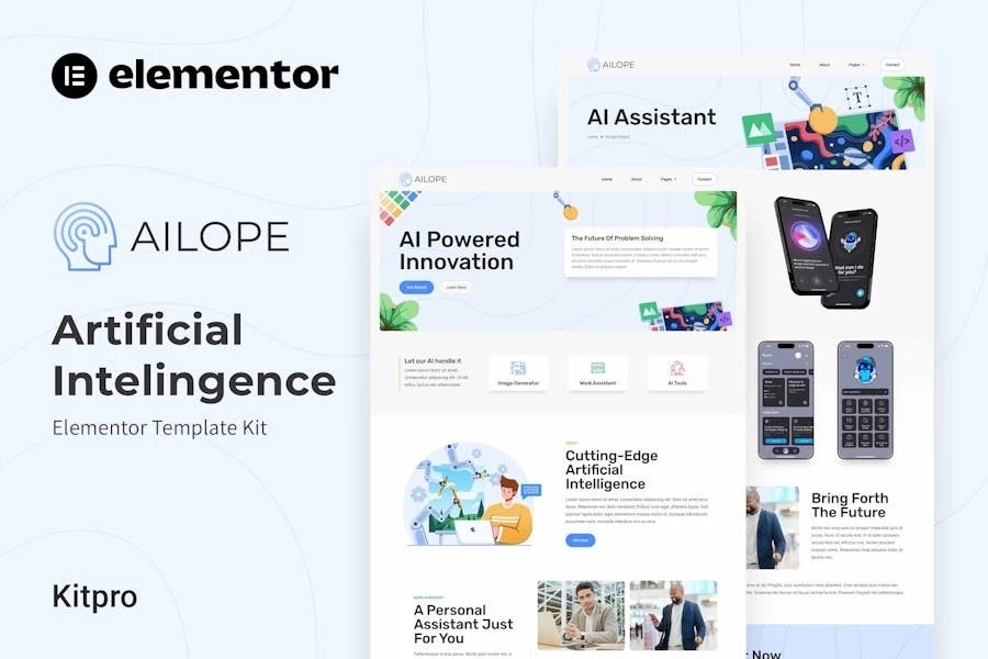 Ailope - Kit de plantillas Elementor de inteligencia artificial
