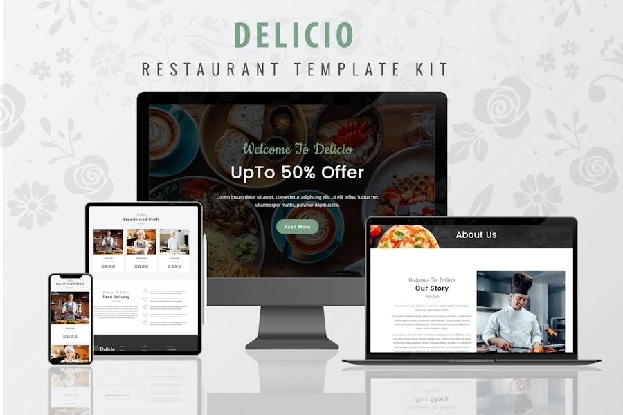 Delicio - Kit de plantillas Elementor para restaurantes