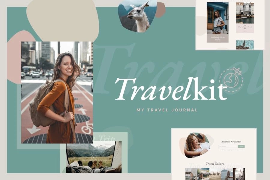 TravelKit - Kit de plantillas de diarios y blogs para Elementor