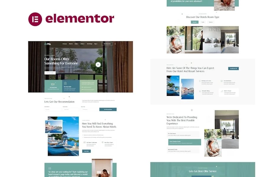 Pila - Template Kit Elementor para hoteles y centros turísticos