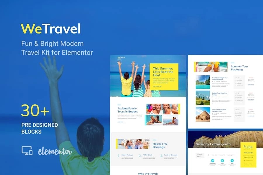 WeTravel - Template Kit de viajes y turismo