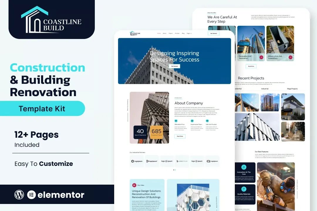 Coastline Build Kit de plantillas para construcción y renovación de edificios