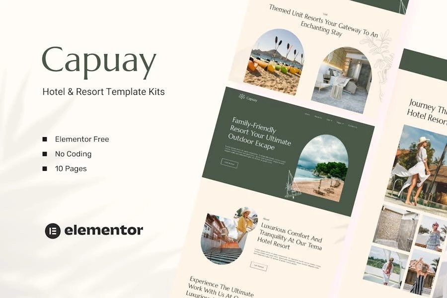 Capuay - Template Kit Elementor para hoteles y complejos turísticos