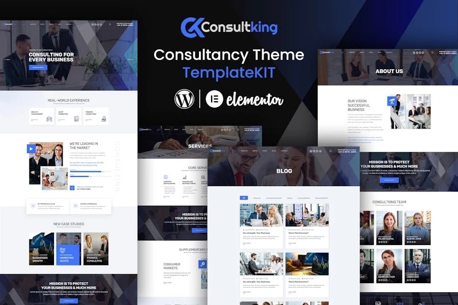 Consulting - Template Kit Elementor para empresas