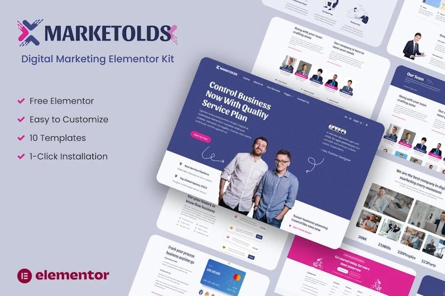 Marketolds - Template Kit de elementos de marketing digital