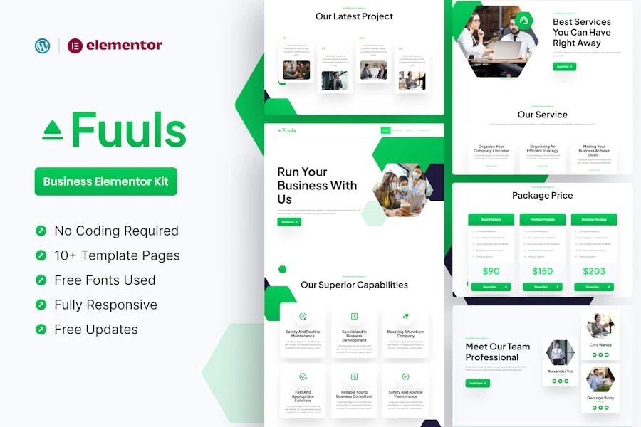 Fuuls - Template Kit Business Elementor Pro