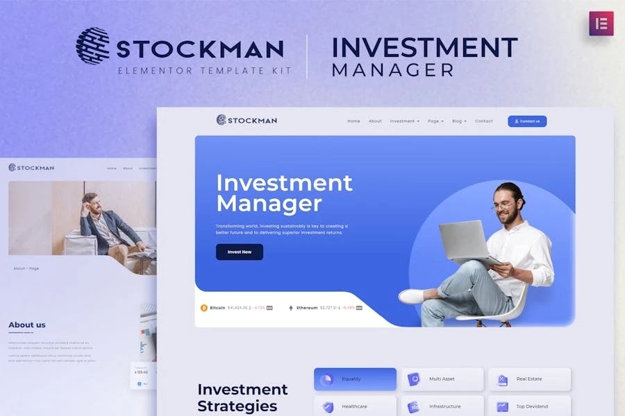 Stockmen - Template Kit de gestor de inversiones