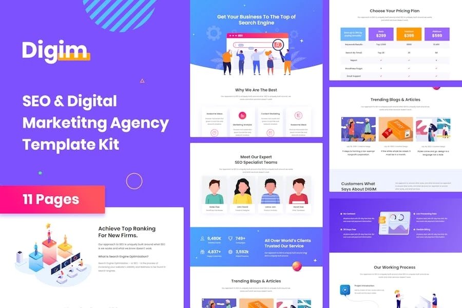Digim - Template Kit de SEO y marketing digital