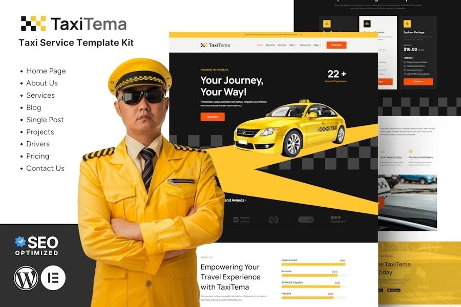 Taxitema - Kit de plantillas empresariales para taxistas