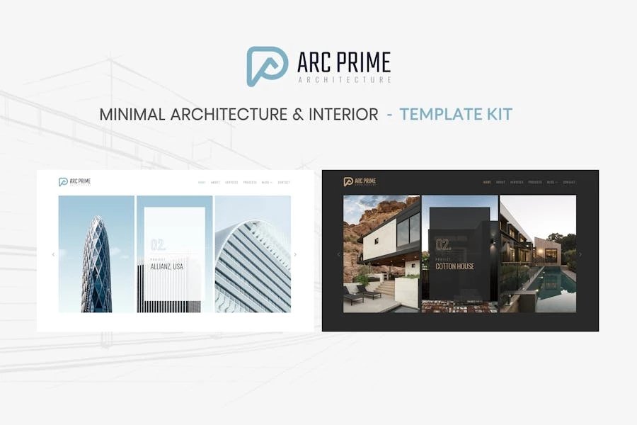 Arc Prime - Template Kit de arquitectura Elementor