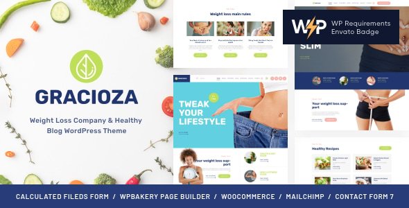 Gracioza | Weight Loss Clinic & Healthy Blog WordPress Theme